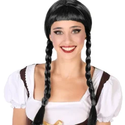 Peluca Negra Trenzas