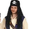 Peluca Pirata con Pañuelo Calavera