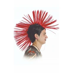 Peluca Punk Grande Roja