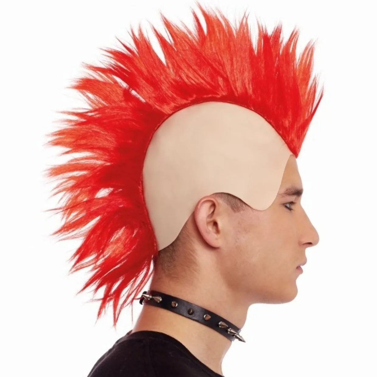 Peluca Punky Cresta Roja