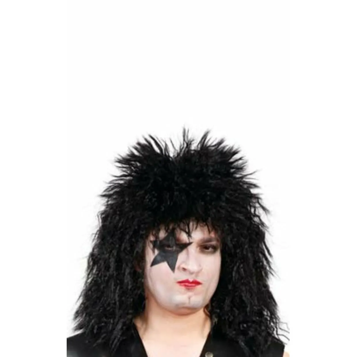 Peluca Rockero Negra