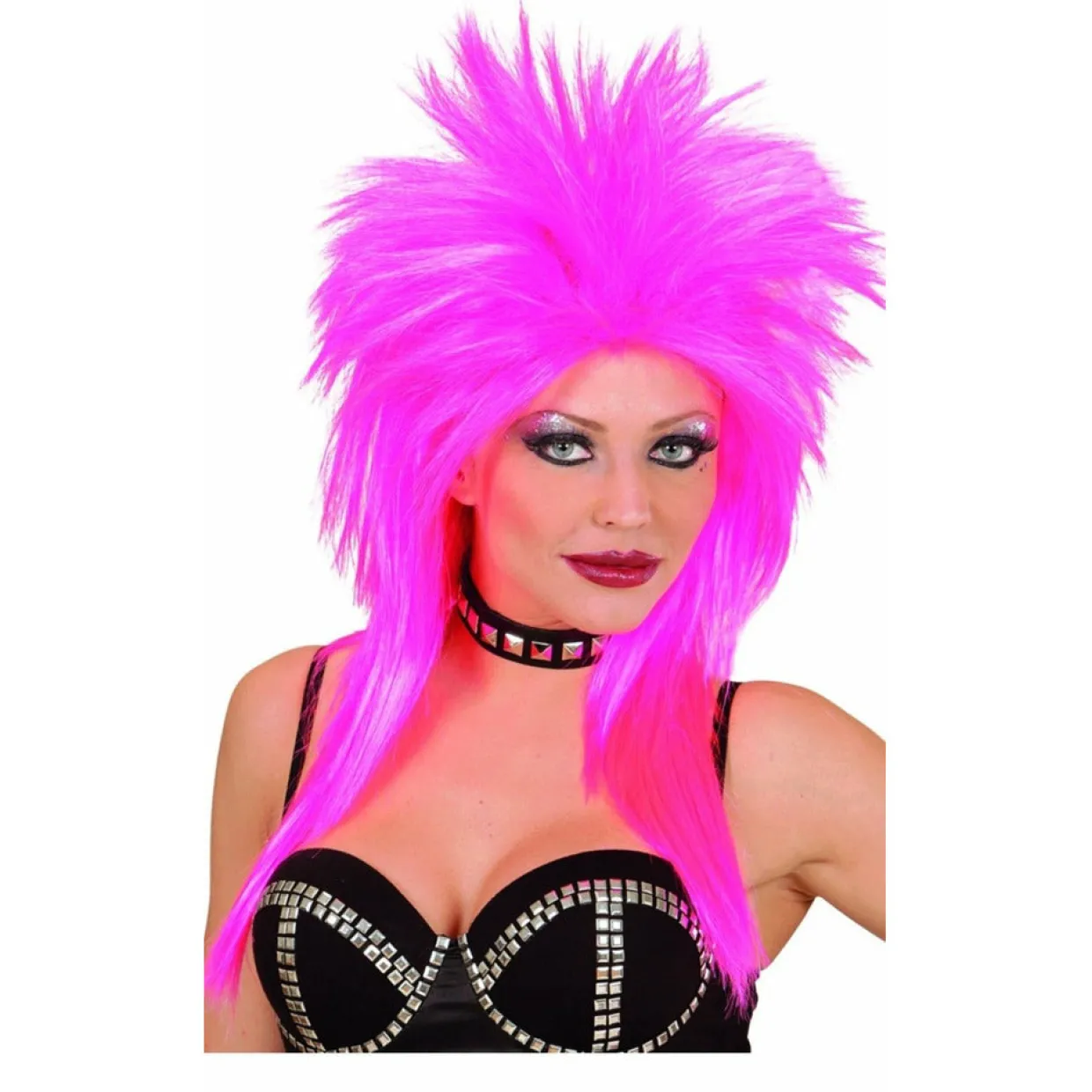 Peluca Rockstar Fucsia