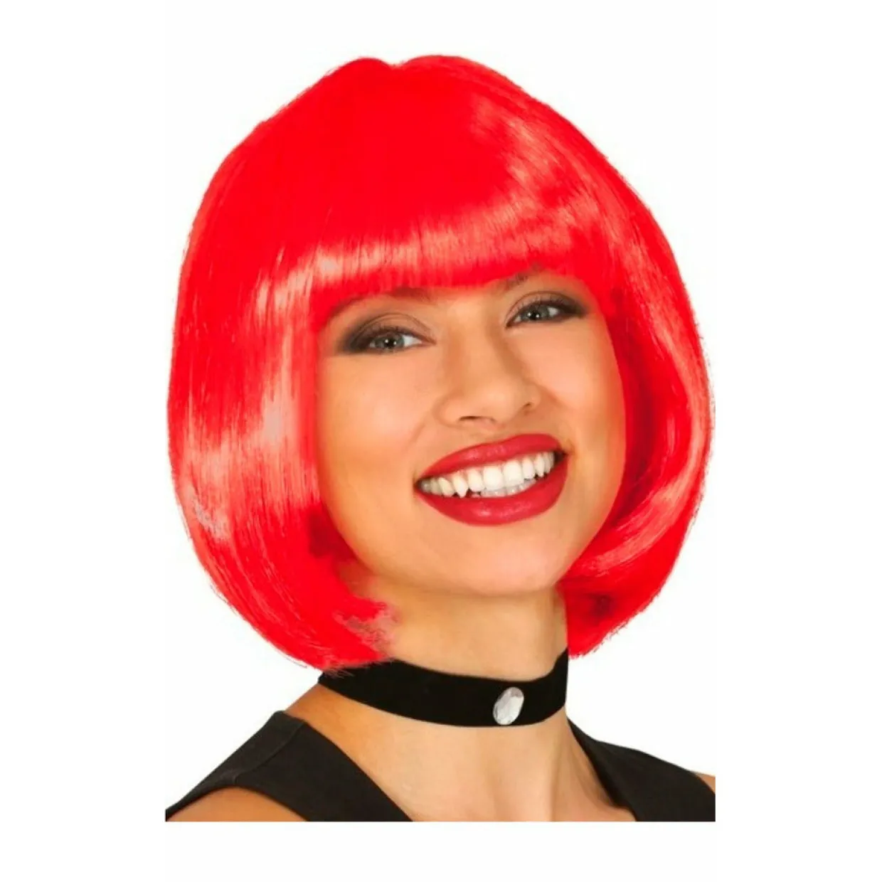 Peluca Roja Media Melena Eco