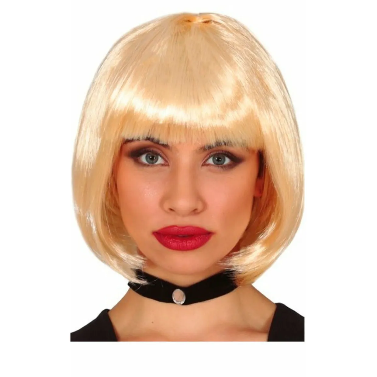 Peluca Rubia Media Melena Eco