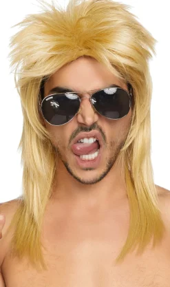Peluca Rubia Rockstar Deluxe