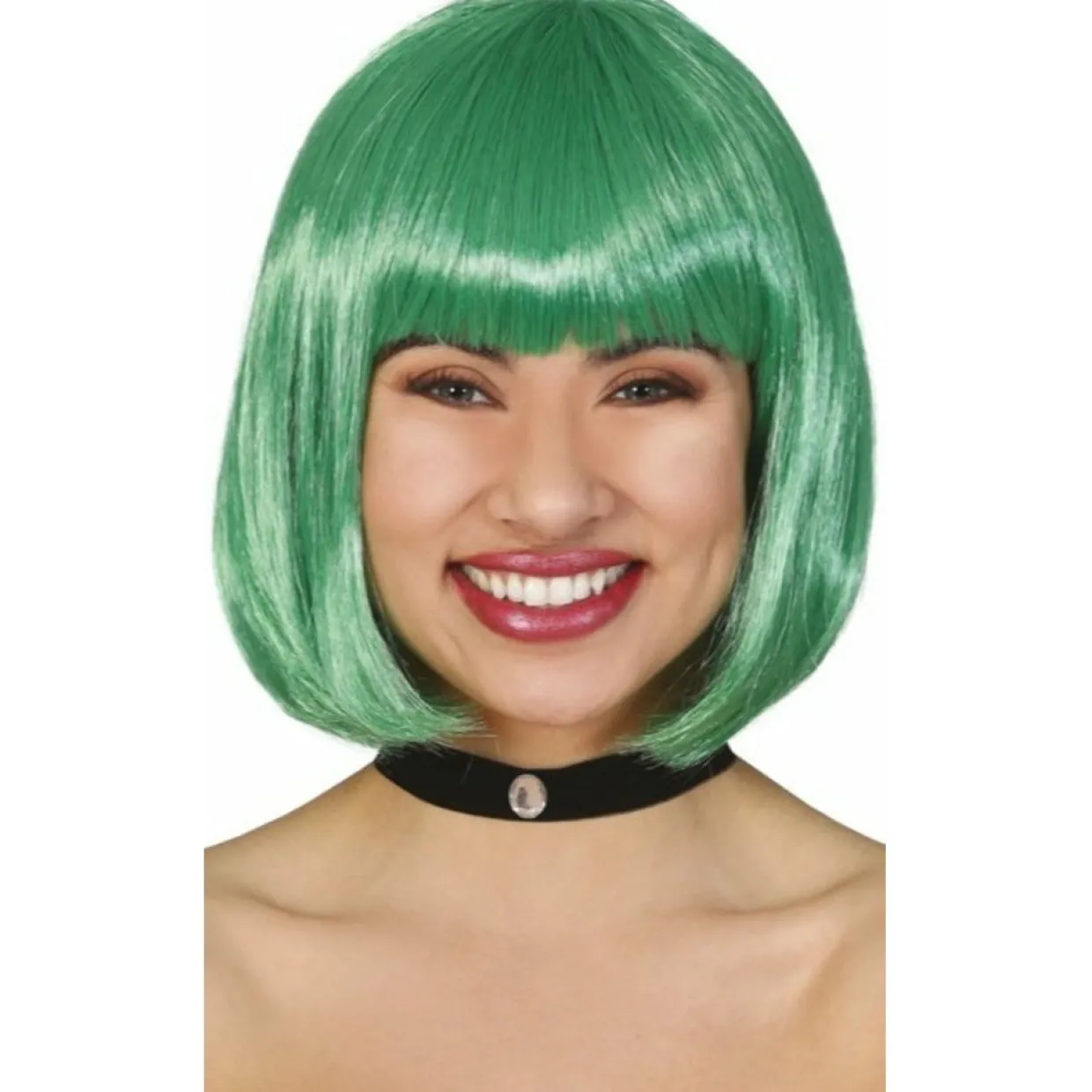 Peluca Verde Media Melena
