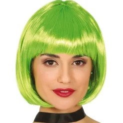 Peluca Verde Melena Corta