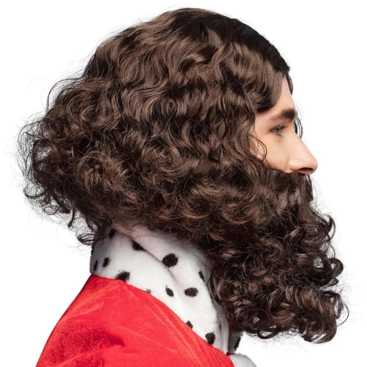 Peluca y Barba de Rey Corta