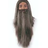 Peluca y Barba Larga con Trenzas