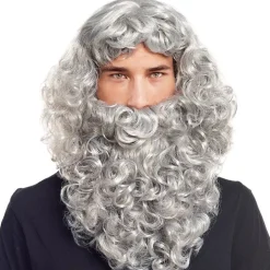 Peluca y Barba Rey Mago Gris