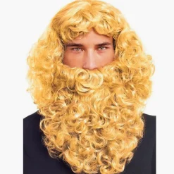 Peluca y Barba Rey Mago Rubia Eco