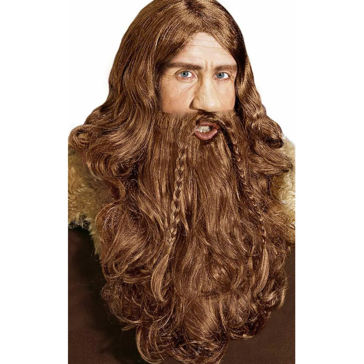 Peluca y Barba Vikingo Dorada
