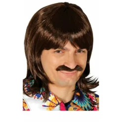Peluca y Bigote Años 70