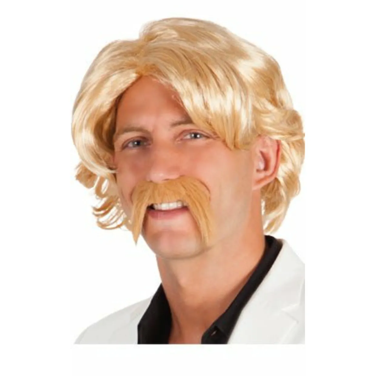 Peluca y bigote Ligón Rubia