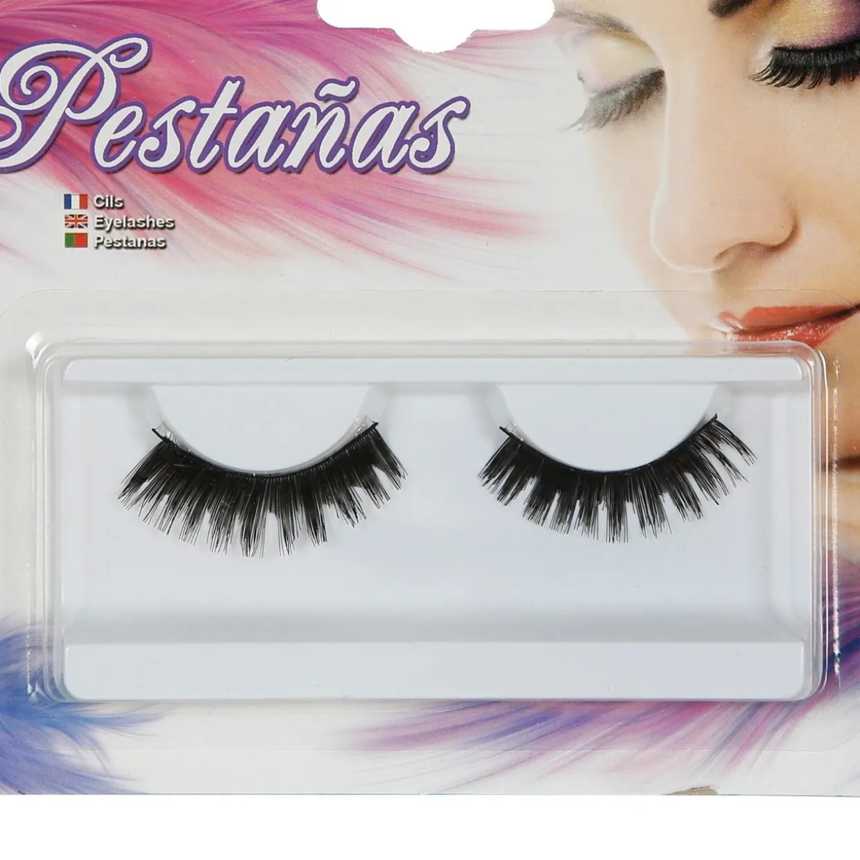 Pestañas Negras Largas