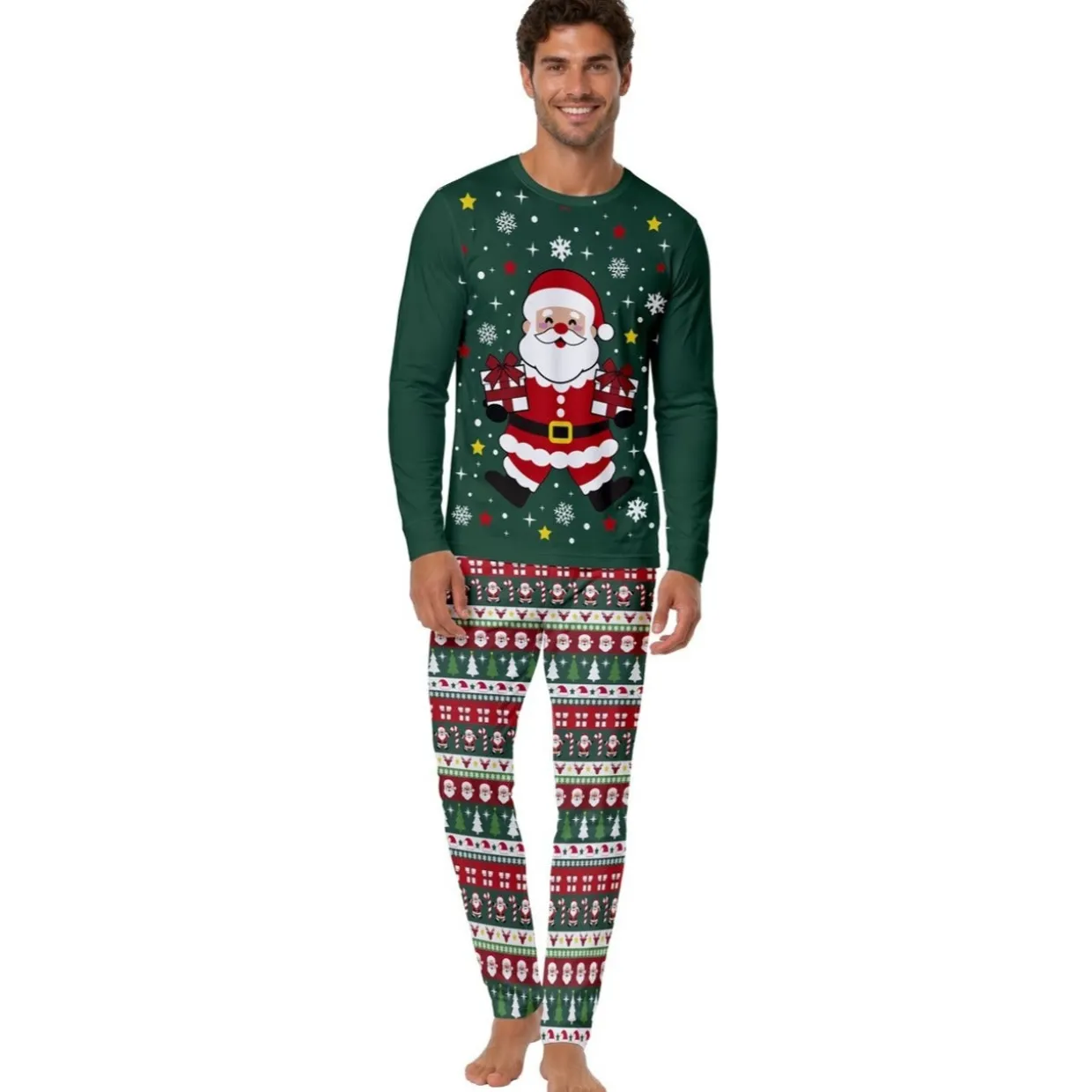 Pijama de Papá Noel para hombre