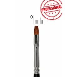 Pincel Plano 2 mm Buey Profesional