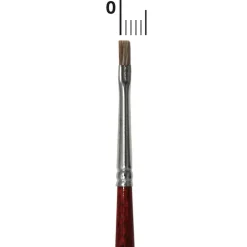Pincel Plano 2 mm Buey Profesional