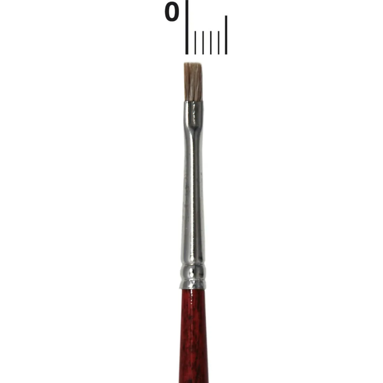 Pincel Plano 2 mm Buey Profesional