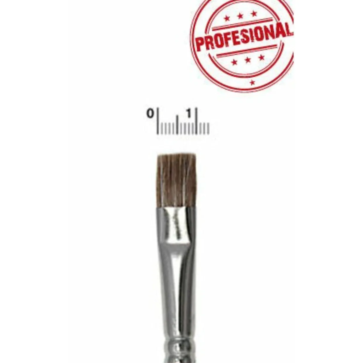 Pincel Plano 10mm Buey Profesional