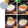 Plantilla de Calabaza para Decoración de Pastel