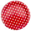 Platos Pequeños de Feria Rojos con Lunares