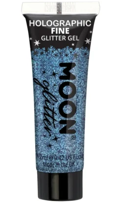 Purpurina en Gel Azul Holográfica