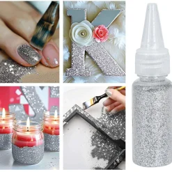 Purpurina Glitter Biodegradable Plateada