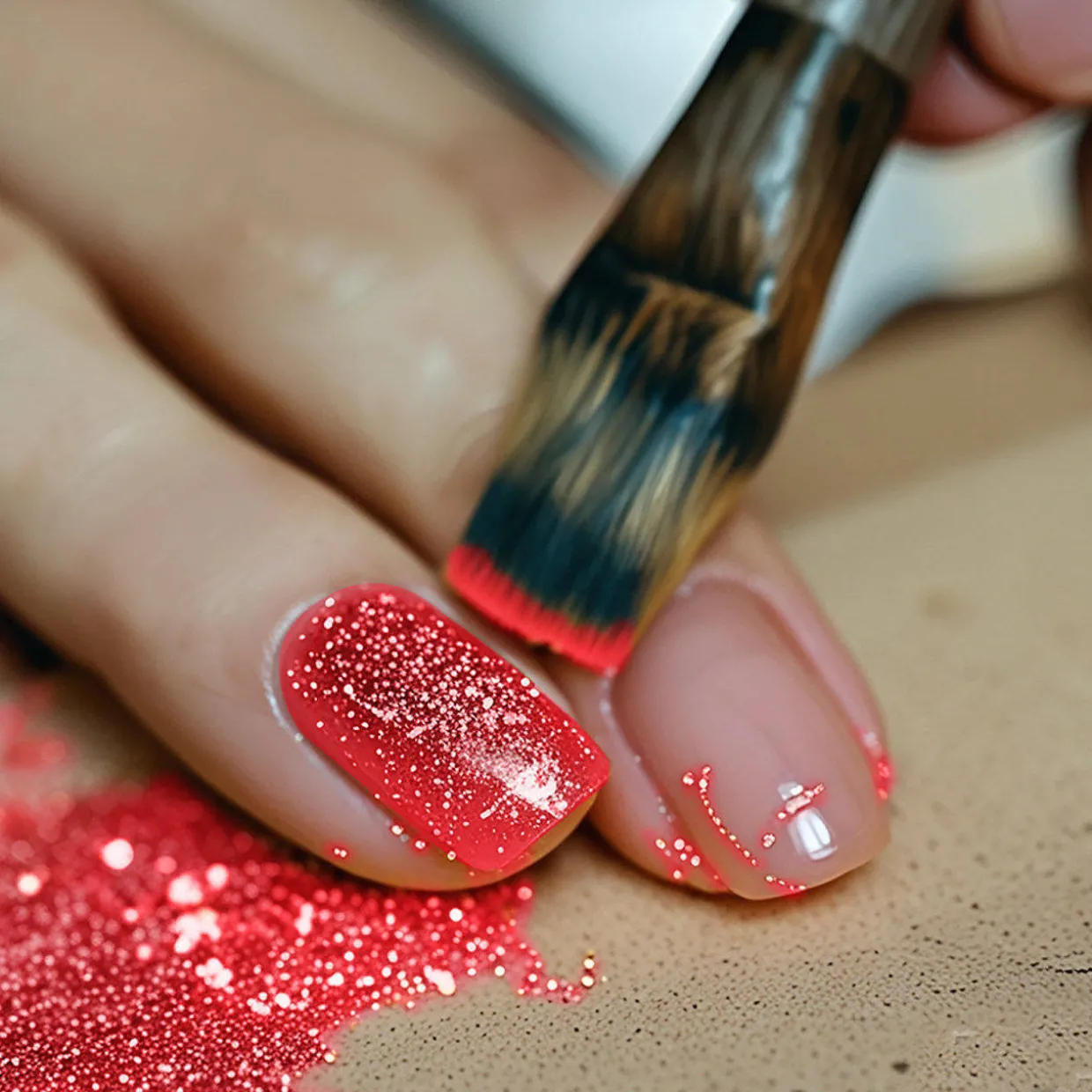 Purpurina Glitter Biodegradable Roja