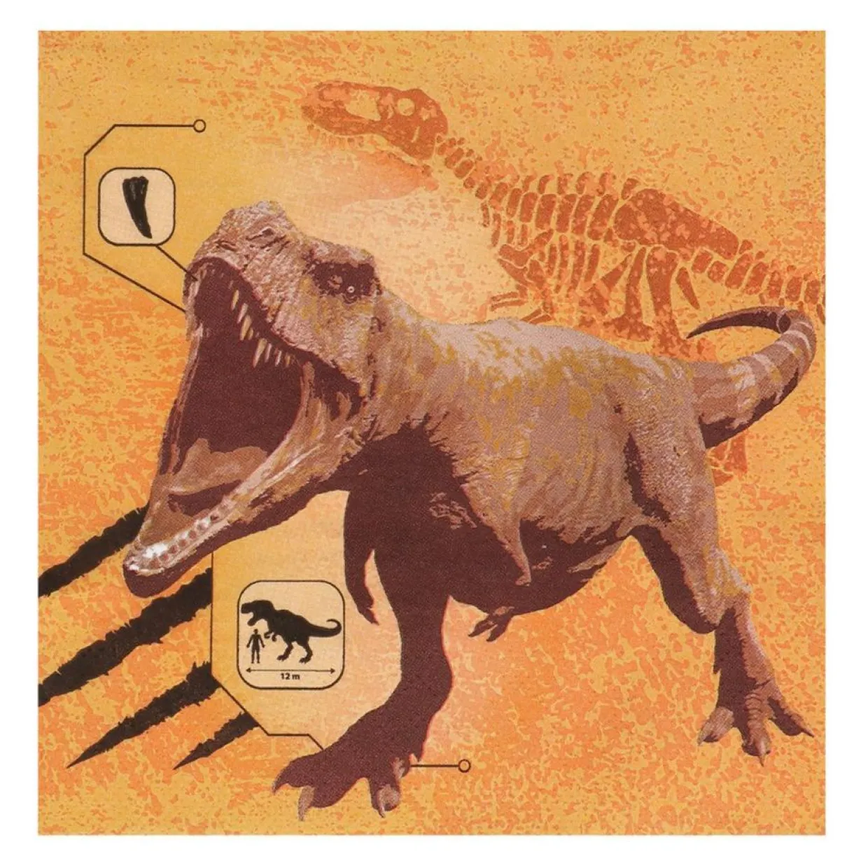 Servilletas de Dinosaurio Rex