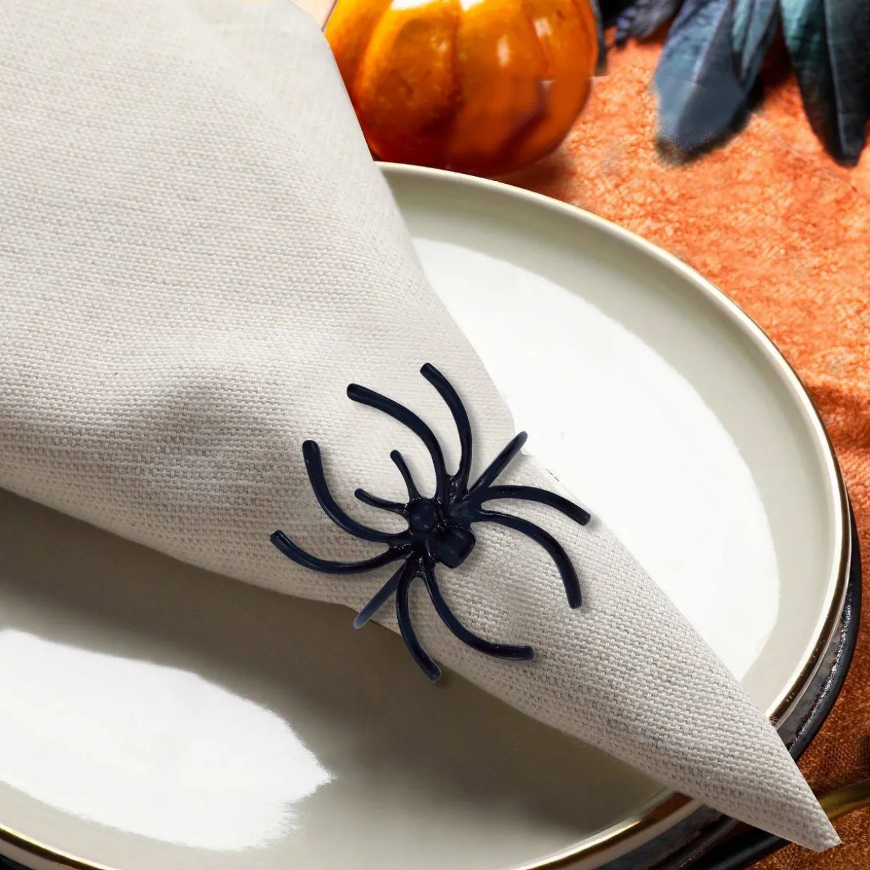Servilletero de Araña Metálico