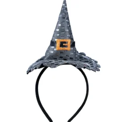 Sombrero Chic de Bruja Plata