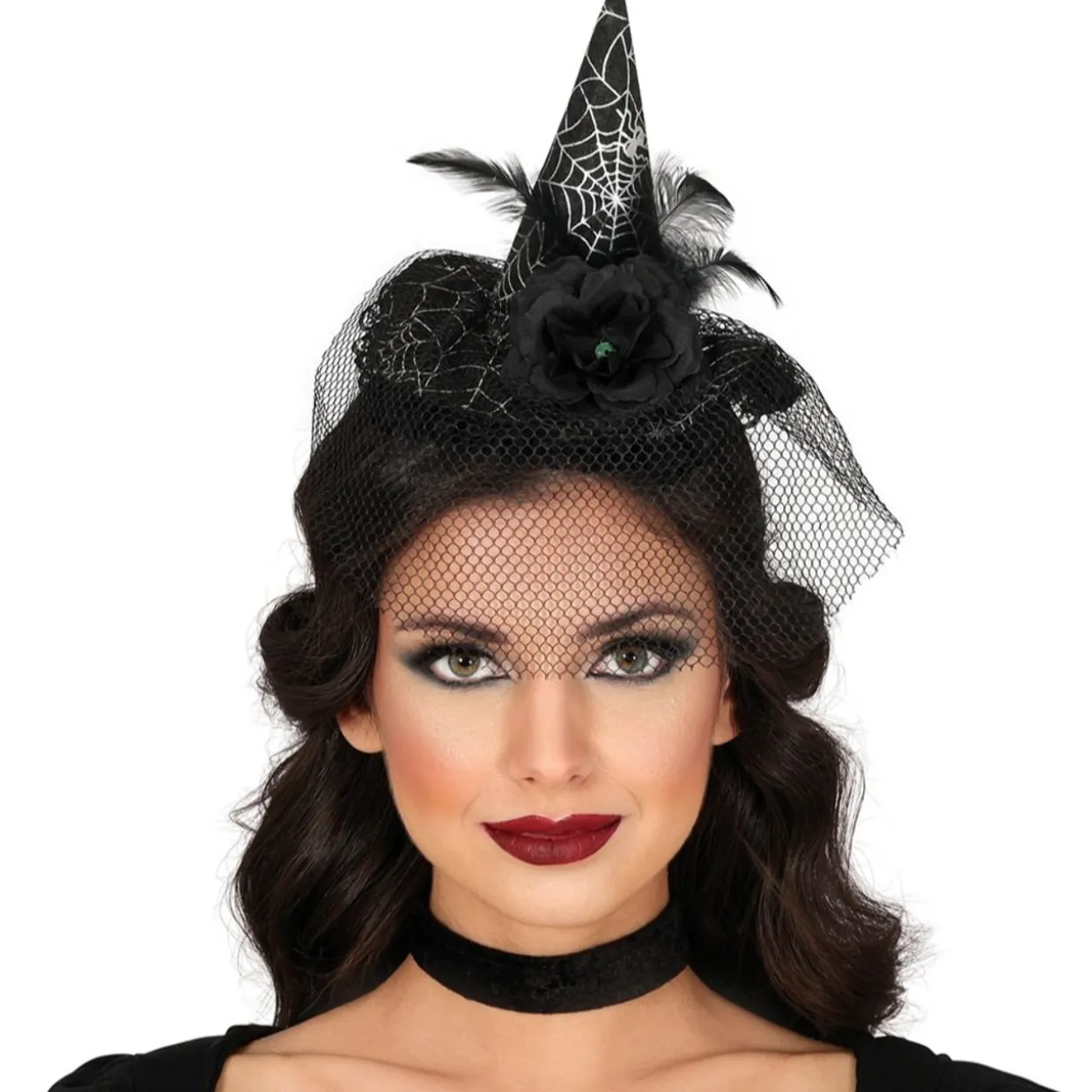 Sombrero Chic de Bruja Telarañas