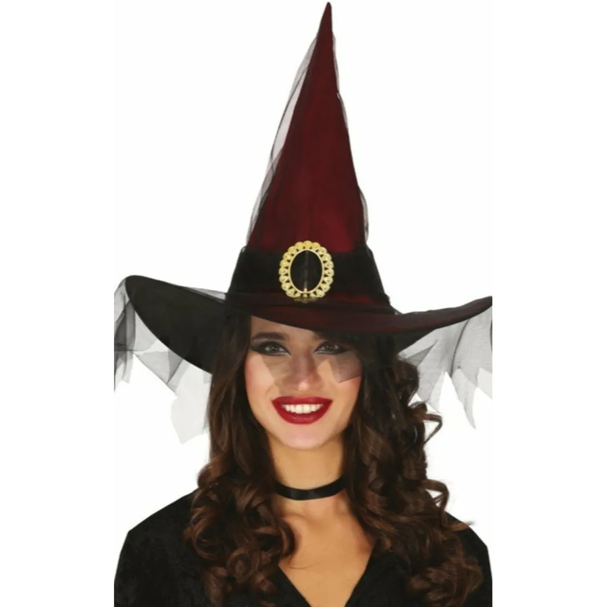 Sombrero de Bruja Granate