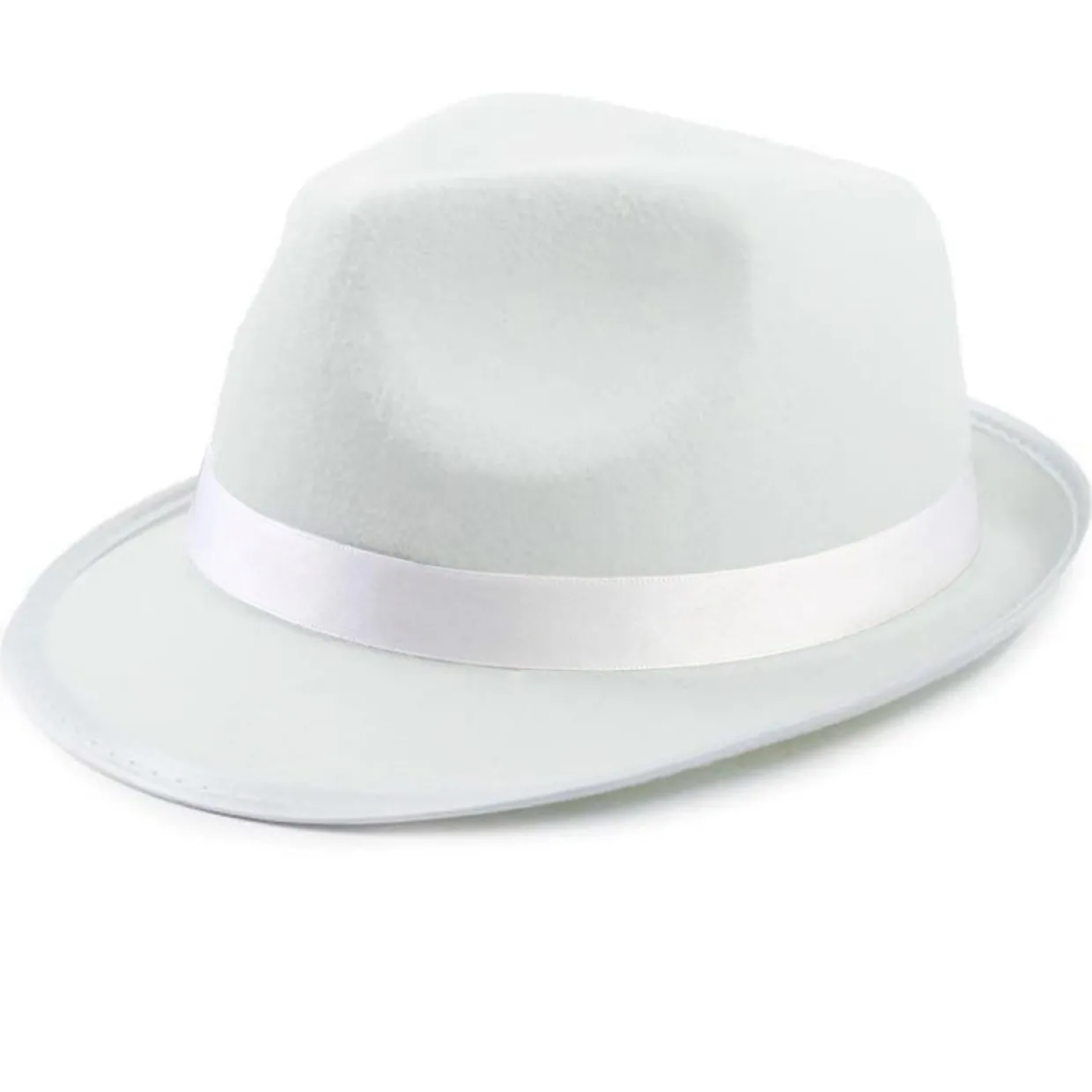 Sombrero de Gangster Blanco Clásico