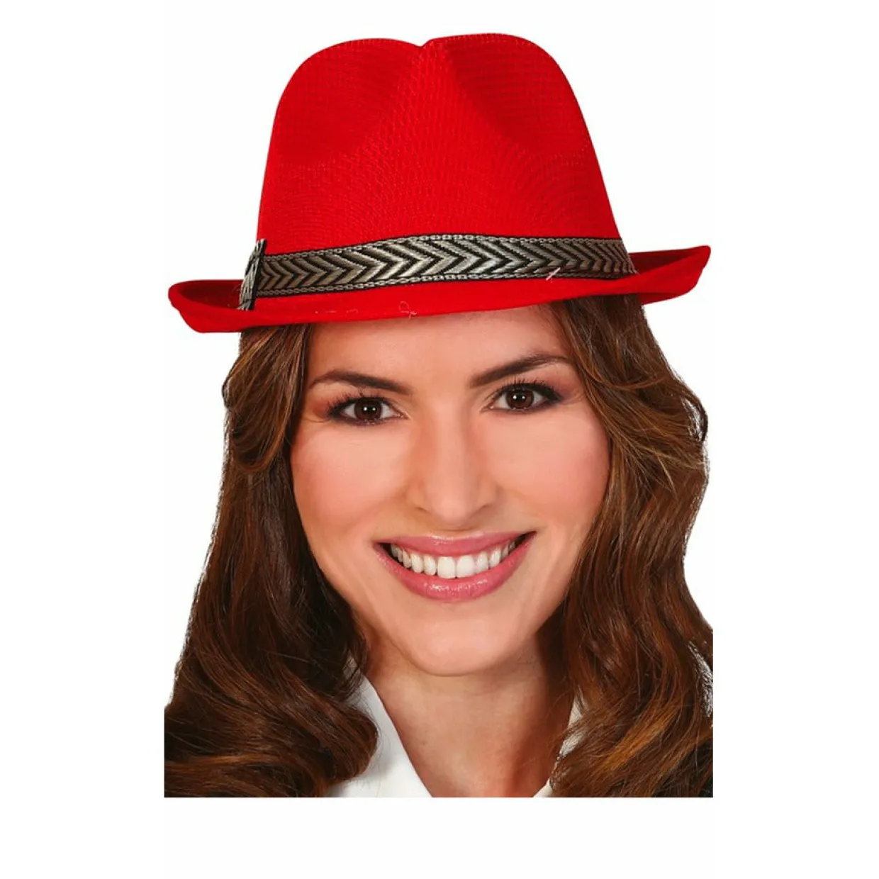 Sombrero de Gangster Rojo