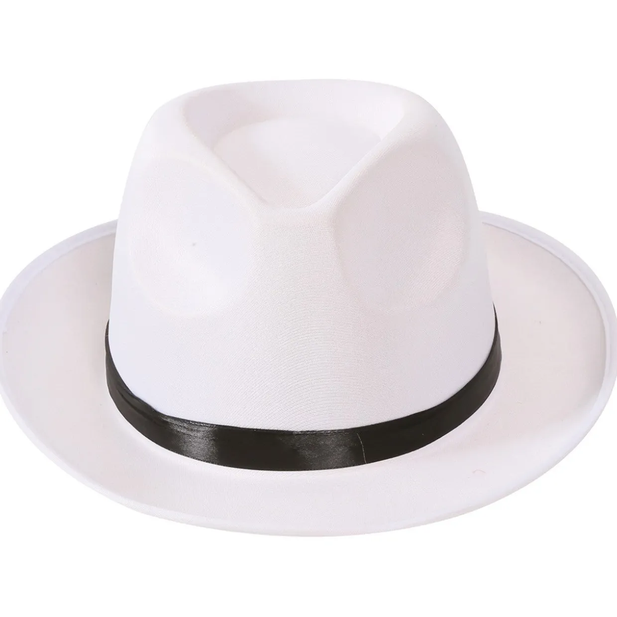 Sombrero de Gángster Blanco Lujo