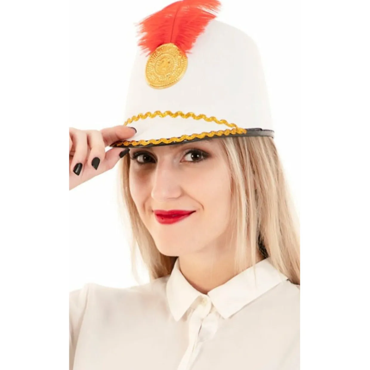 Sombrero de Majorette Blanco