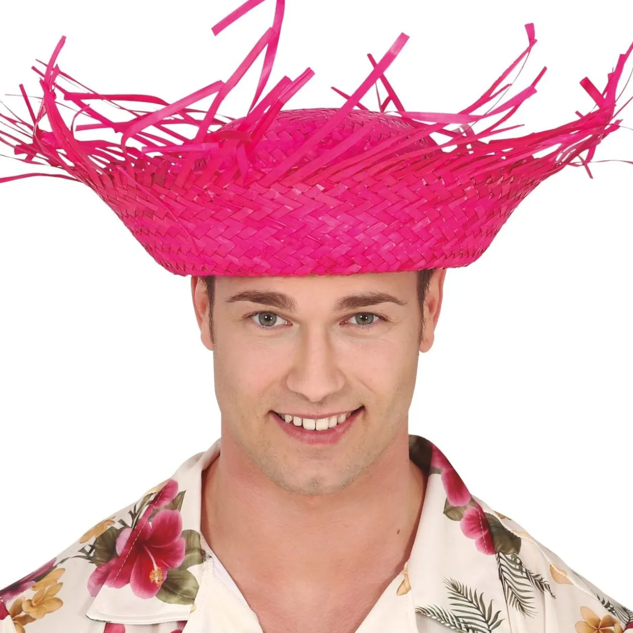 Sombrero de Paja Fucsia
