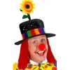 Sombrero de Payaso Negro con pelo
