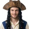 Sombrero de Pirata Marrón con Rastas