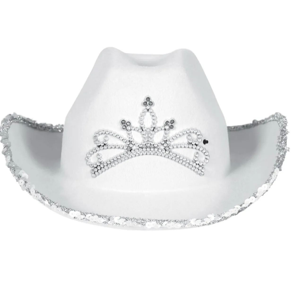 Sombrero de Vaquera Blanco Corona