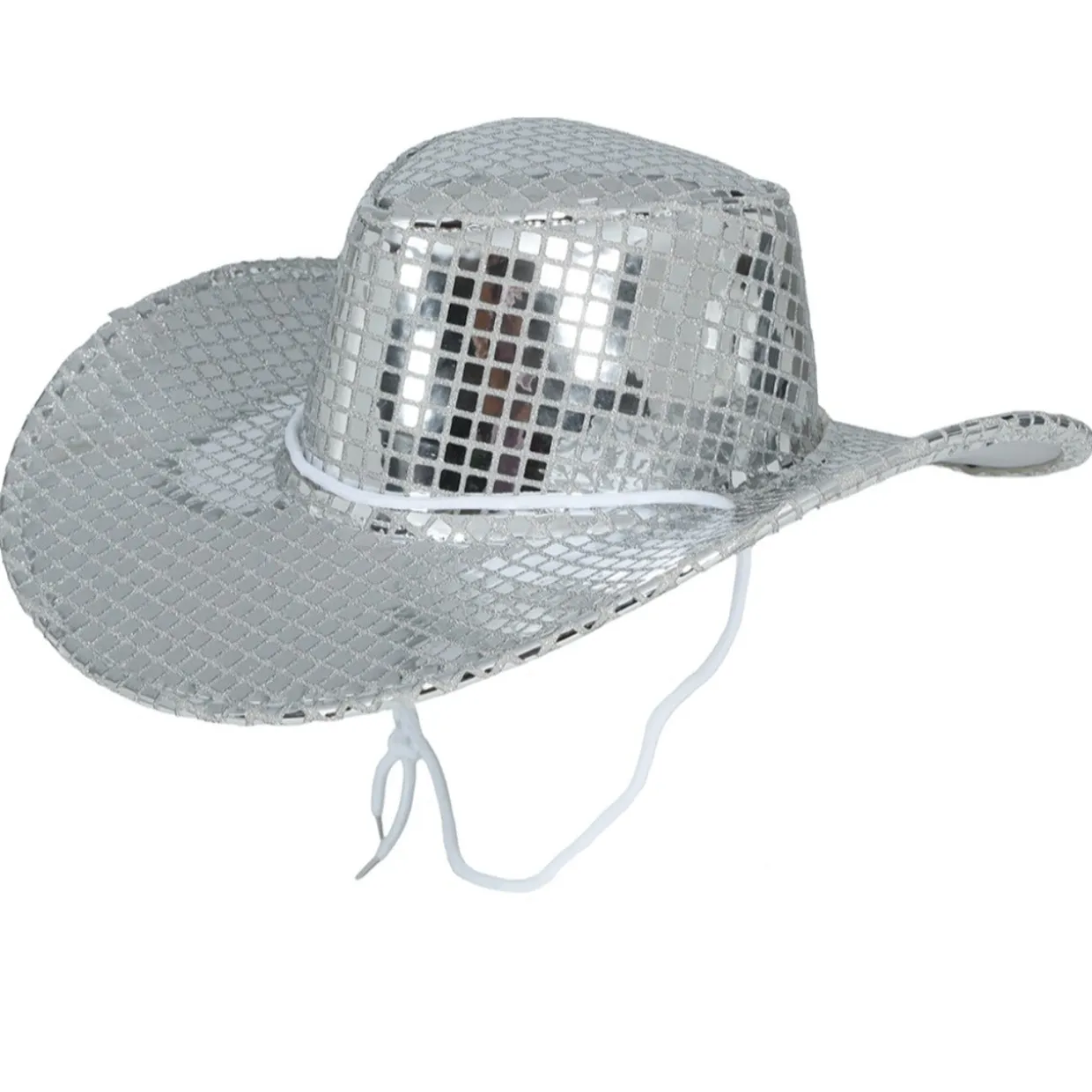 Sombrero de Vaquera Plateado
