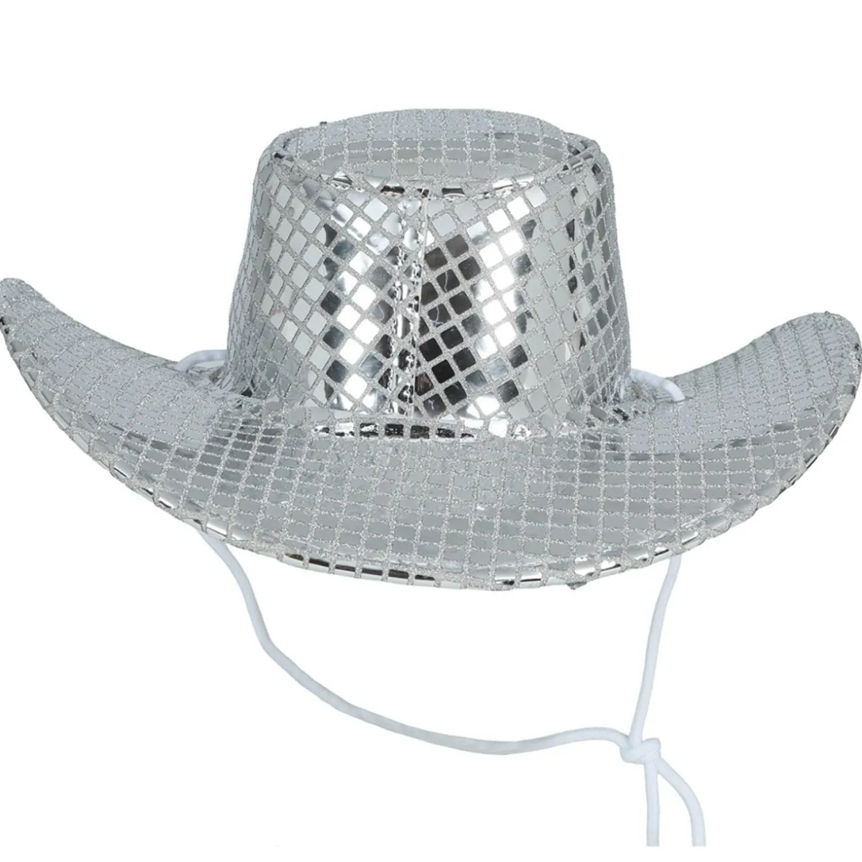 Sombrero de Vaquera Plateado