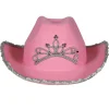 Sombrero de Vaquera Rosa Corona infantil