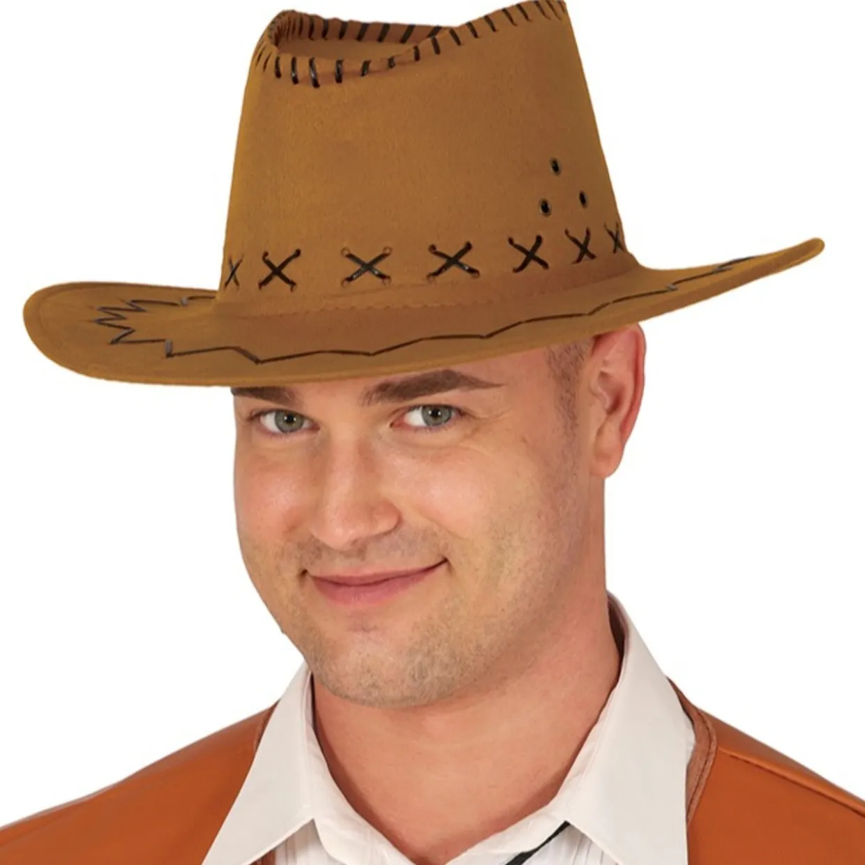 Sombrero de Vaquero Cowboy Marrón Claro