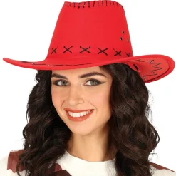 Sombrero de Vaquero Cowboy Rojo