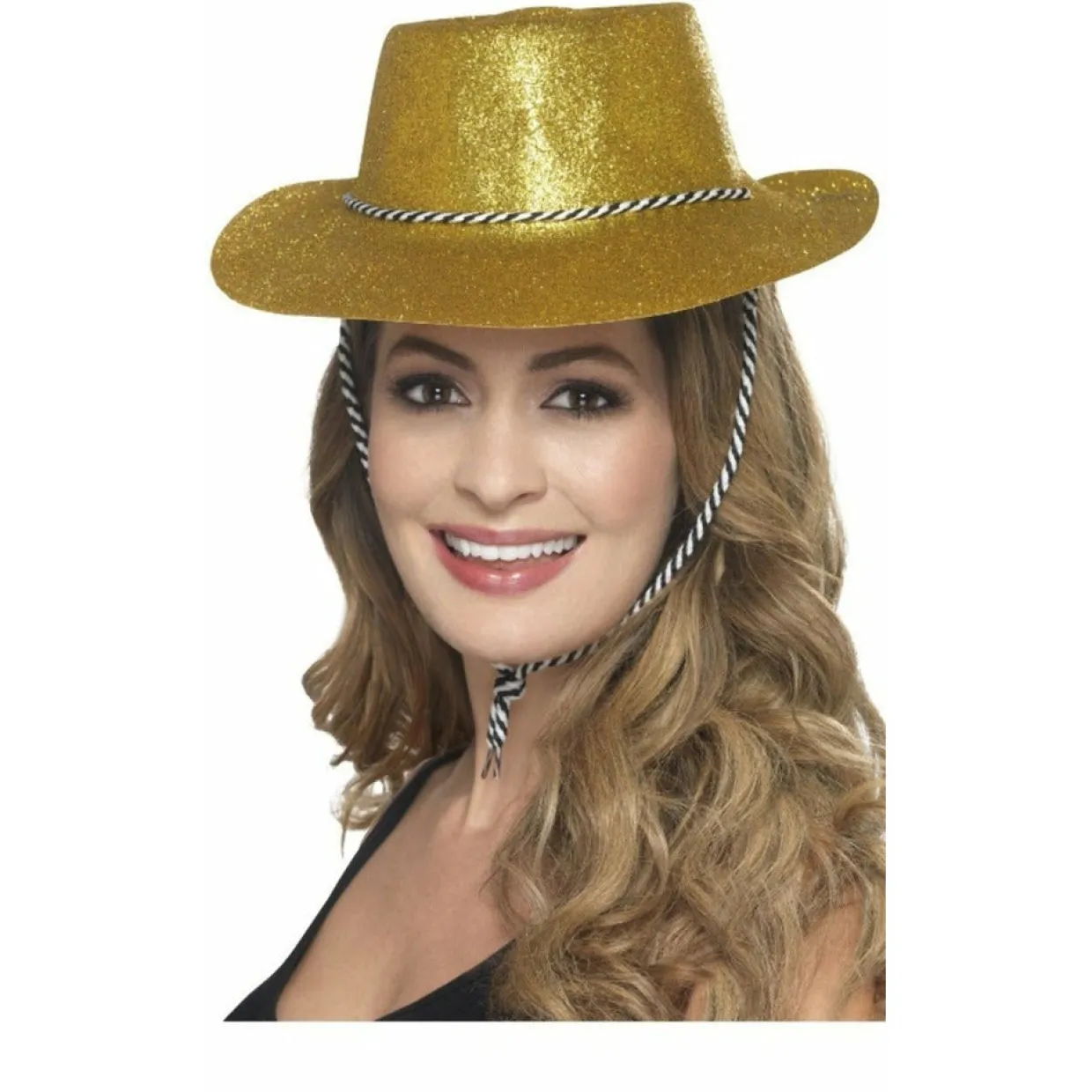 Sombrero de Vaquero Dorado Purpurina
