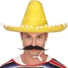 Sombrero Mexicano Amarillo Borlas