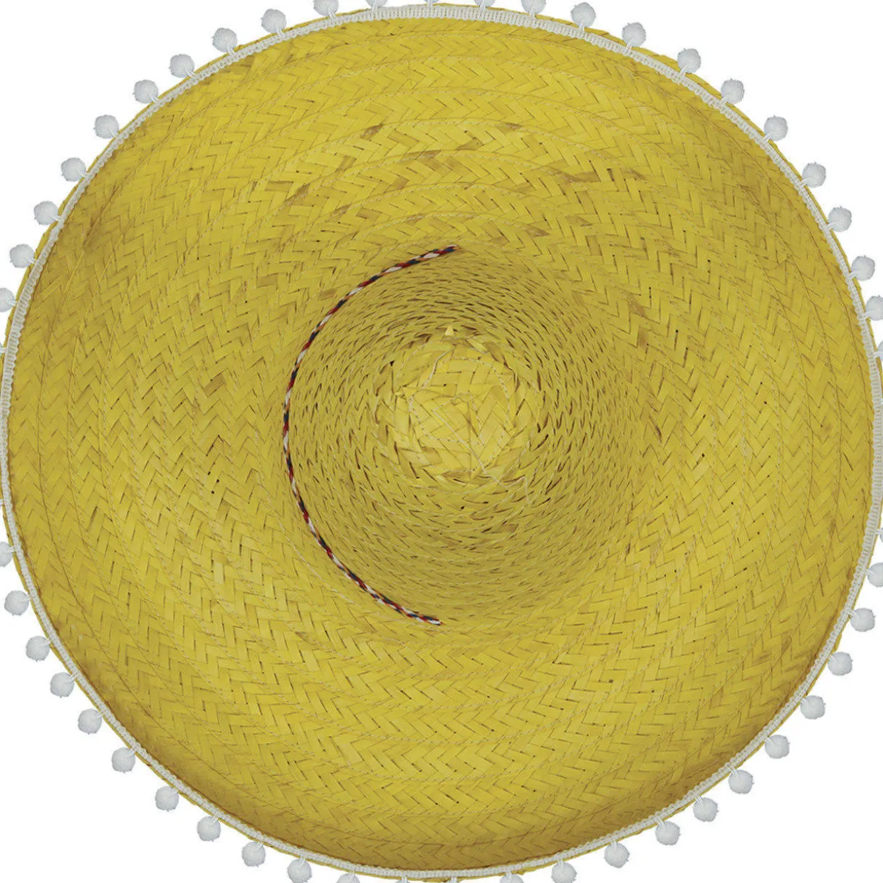 Sombrero Mexicano Amarillo Borlas